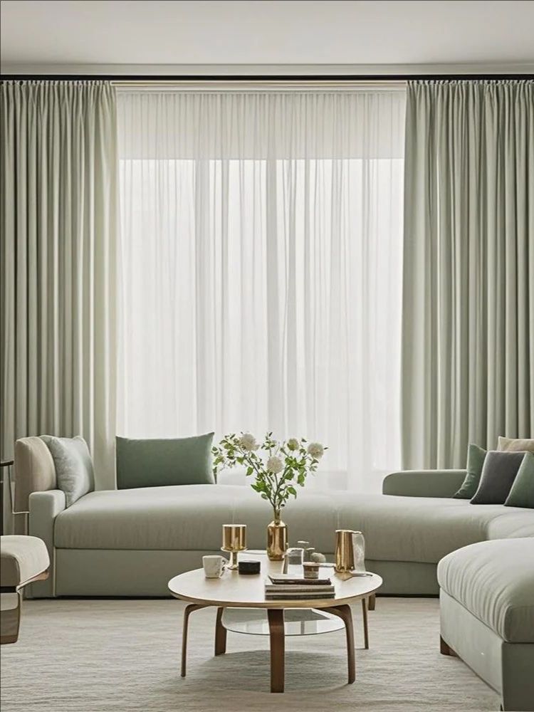 Velvet Light Khaki Drape