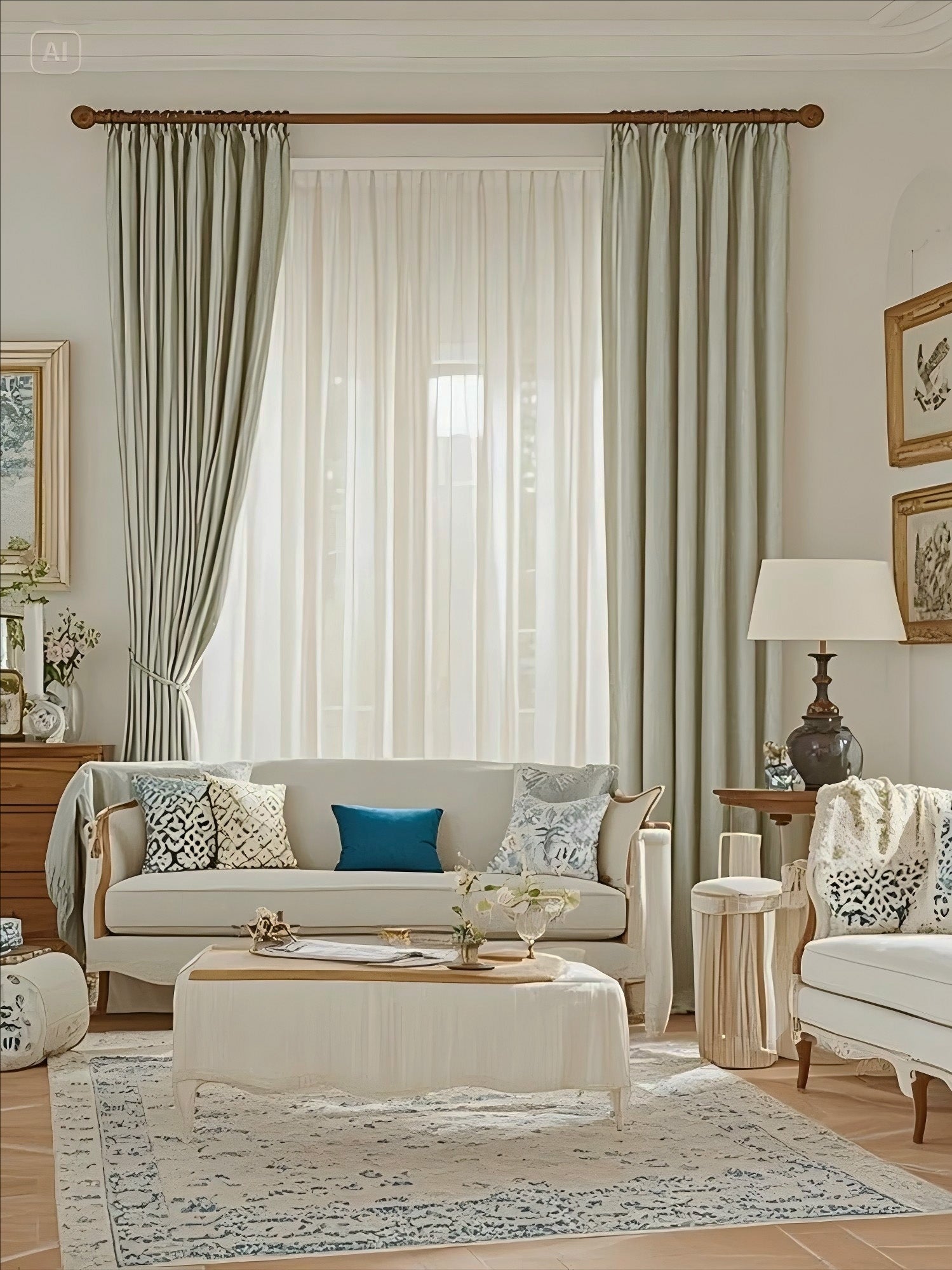 Velvet Light Coffee Drape