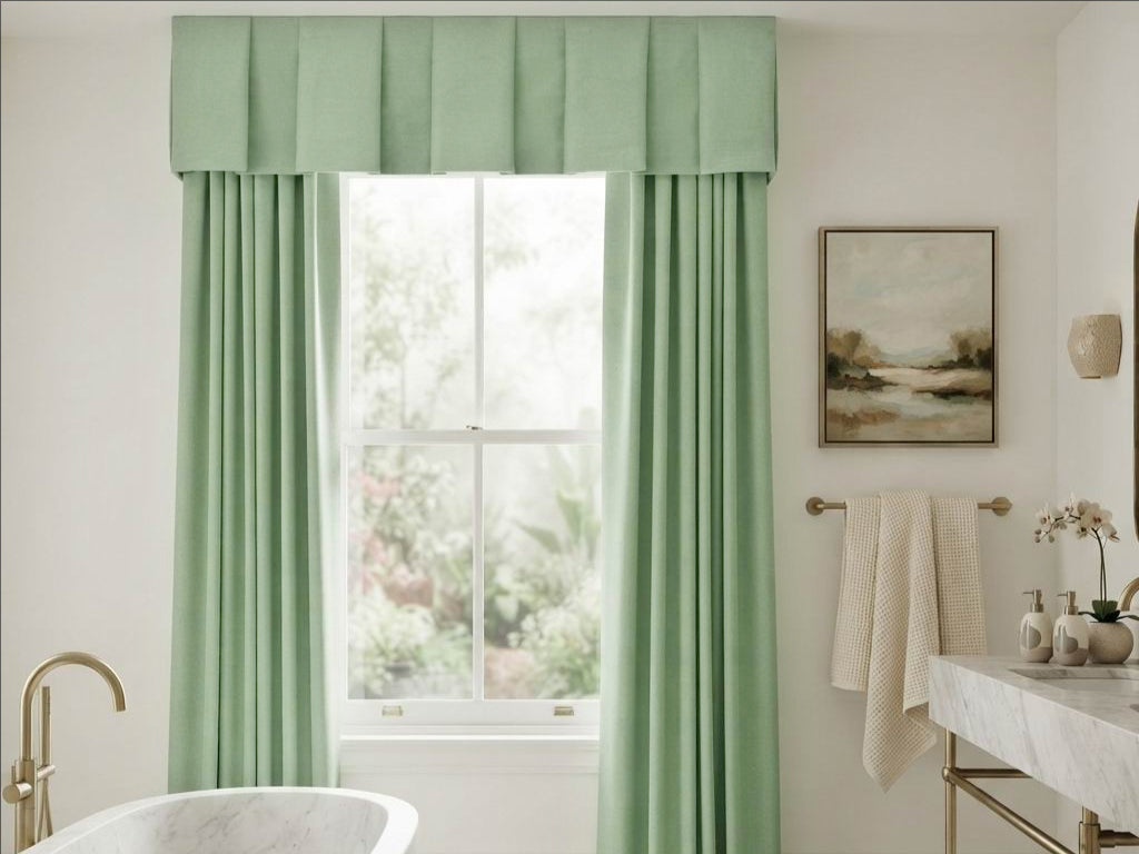 Velvet Green Valance