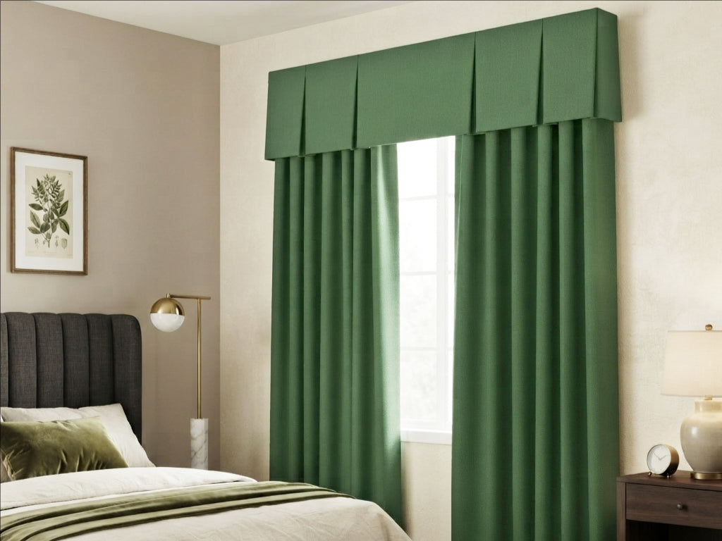 Velvet Deep Green Valance