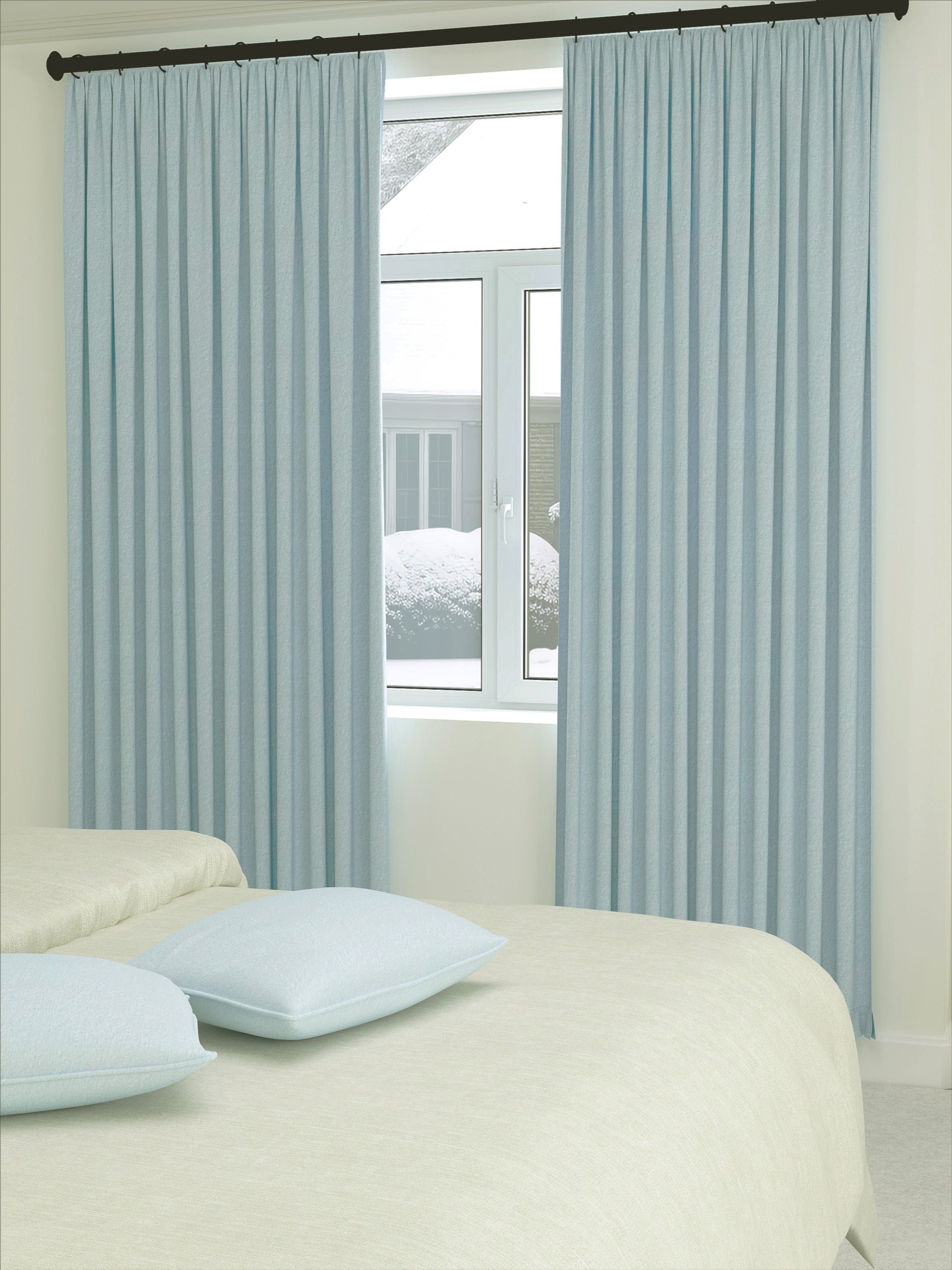 Velvet Pale Blue Drape