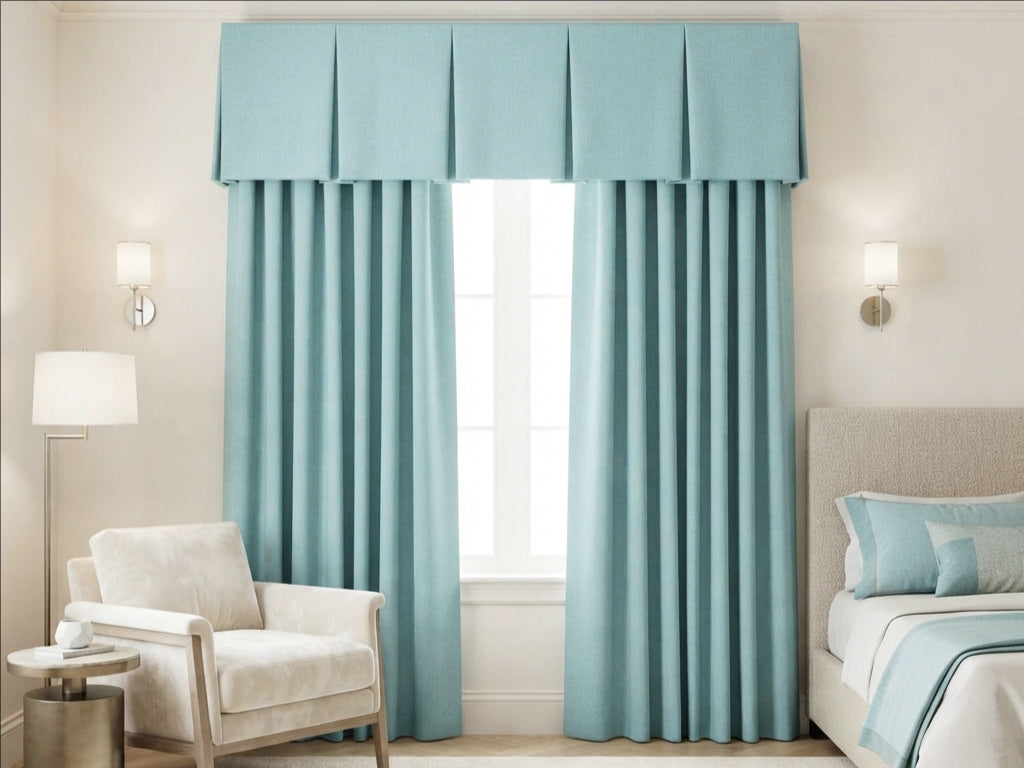 Velvet Sky Blue Valance