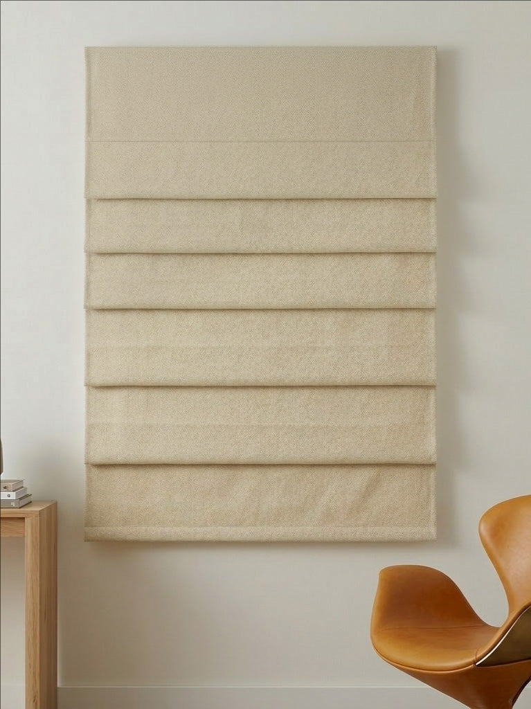 Velvet Brown Roman Shade