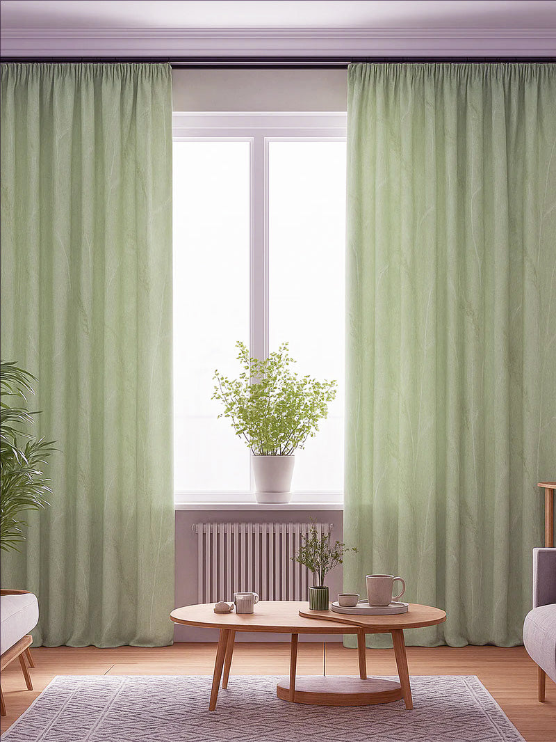 Velvet Green Grass Drape