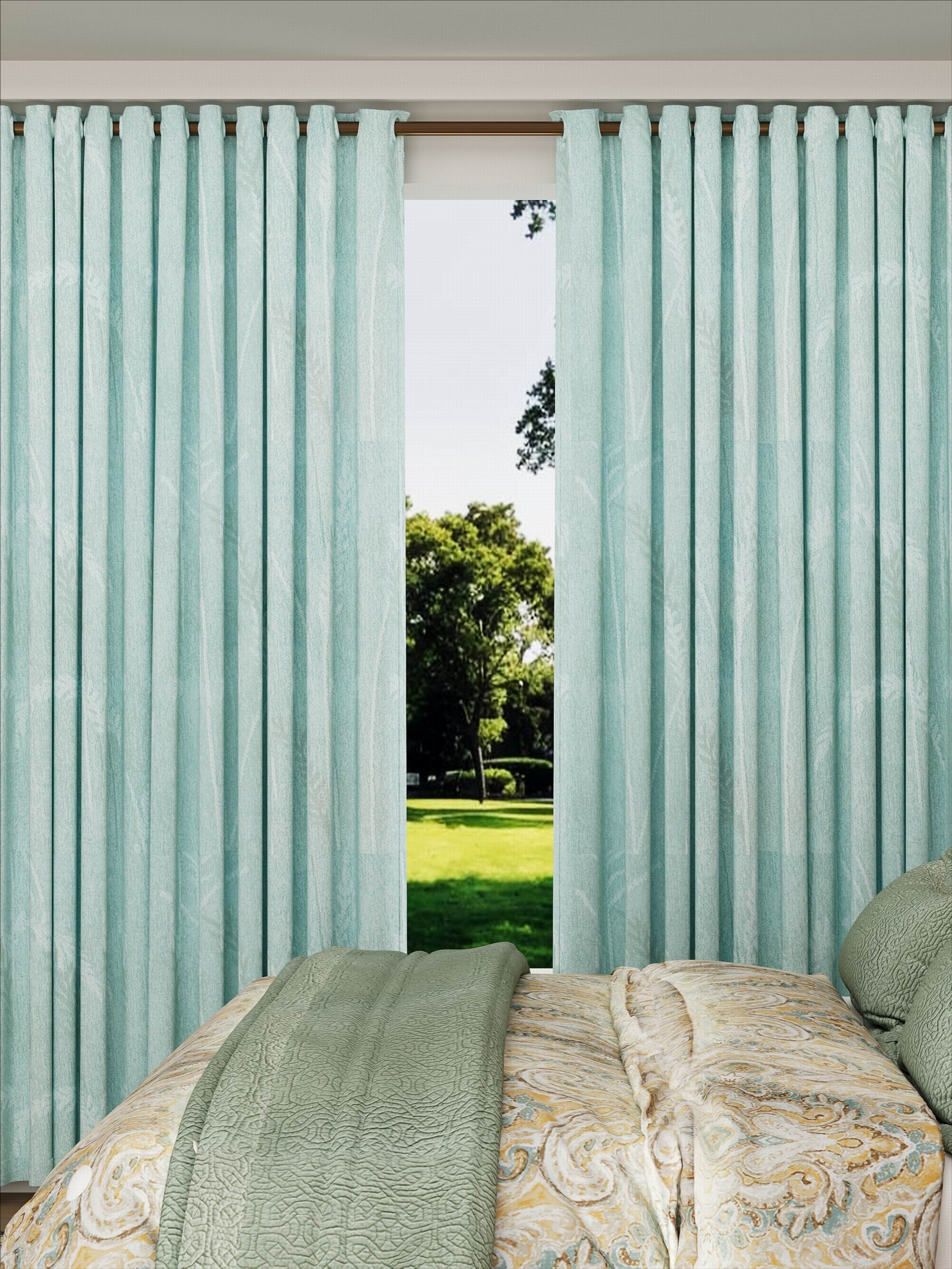 Velvet Lake Blue Grass Drape