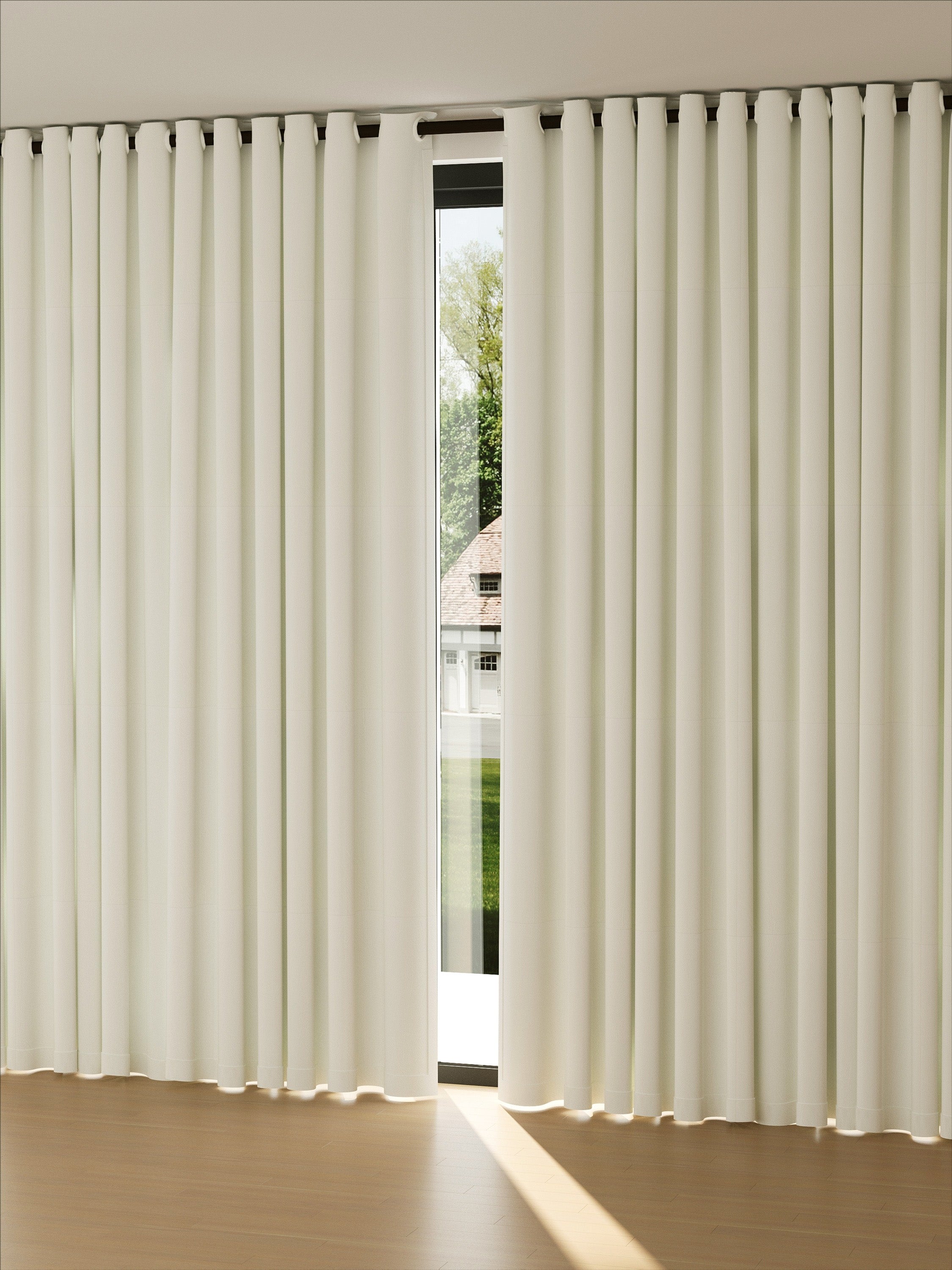 Velvet Latte Leaves Drape