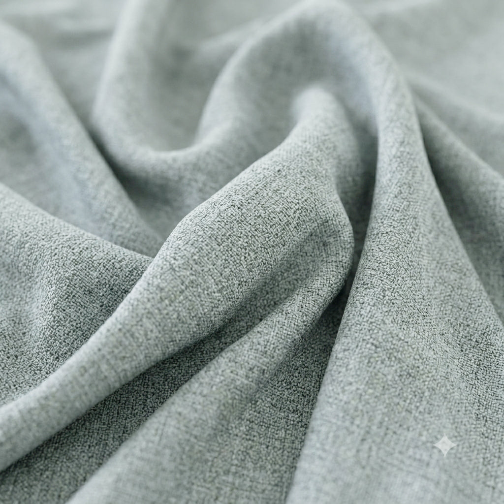 Premium Linen Winter Slate Gray Roman Shade