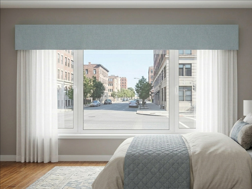 Premium Linen Shadow Gray Valance
