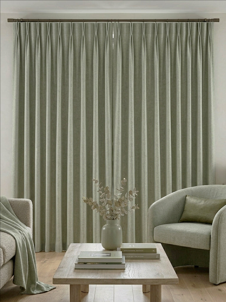 Premium Linen Cosmic Gray Curtains