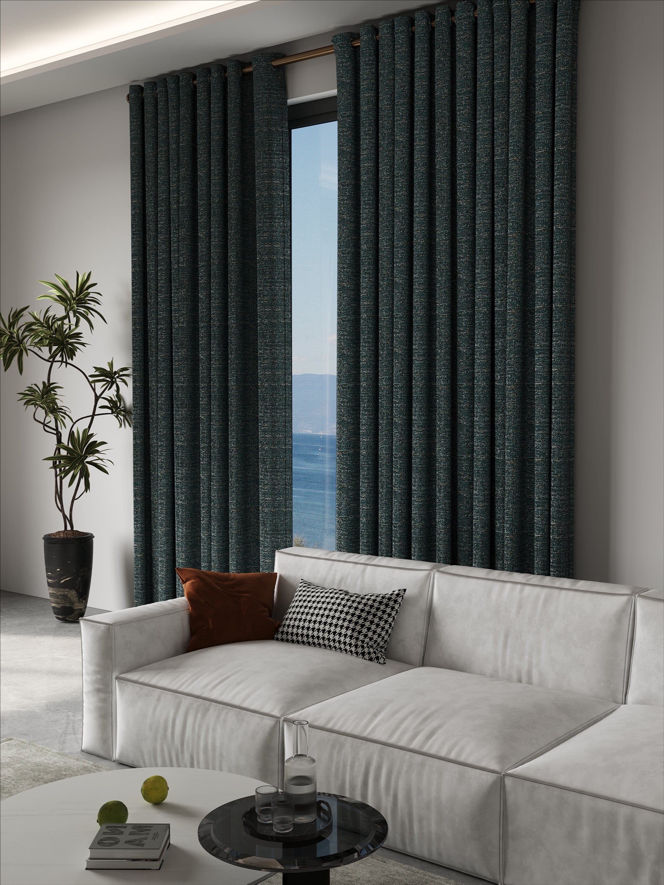 Lucio Dark Blue Drape