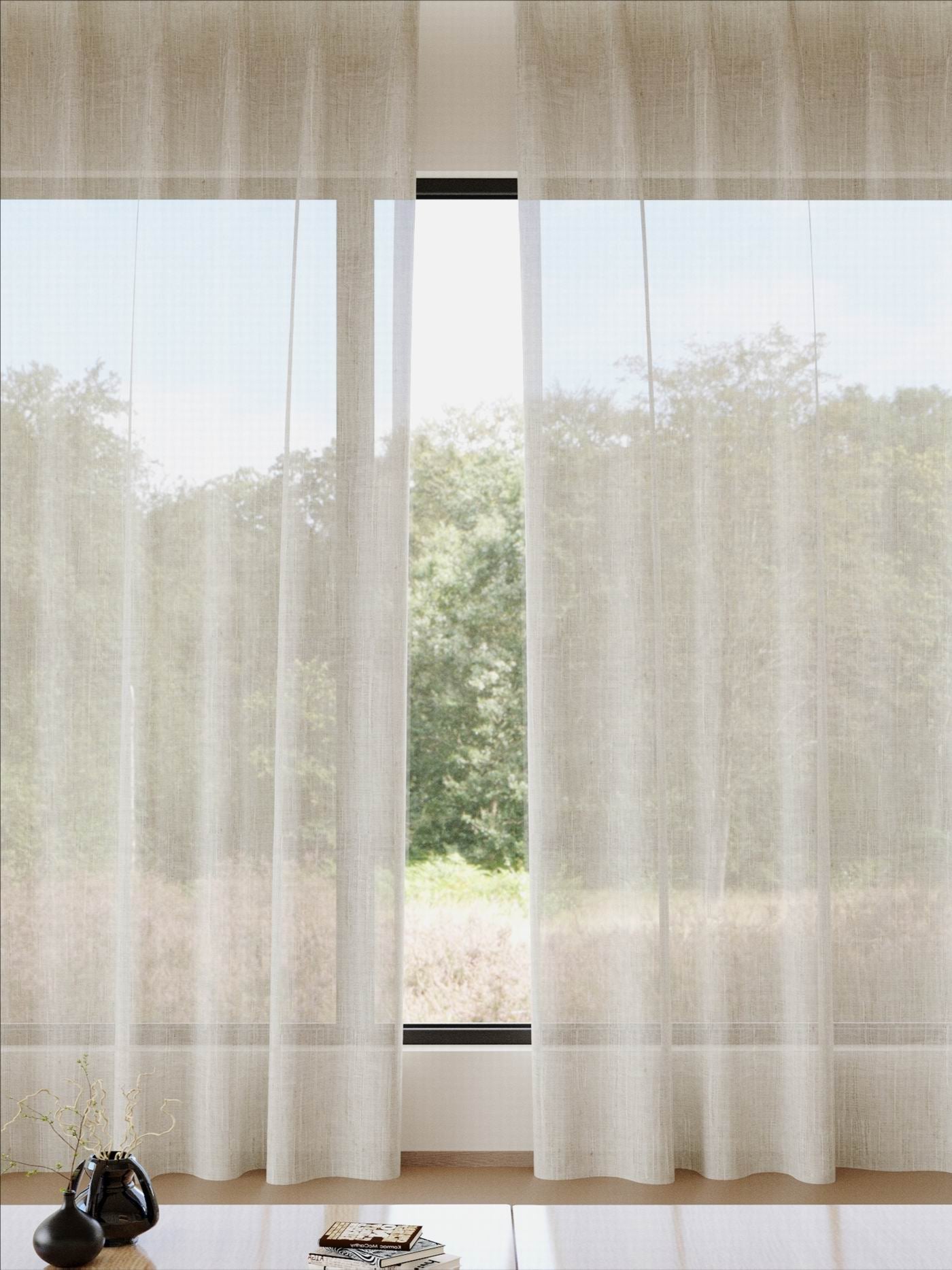Domenico Beige Sheer