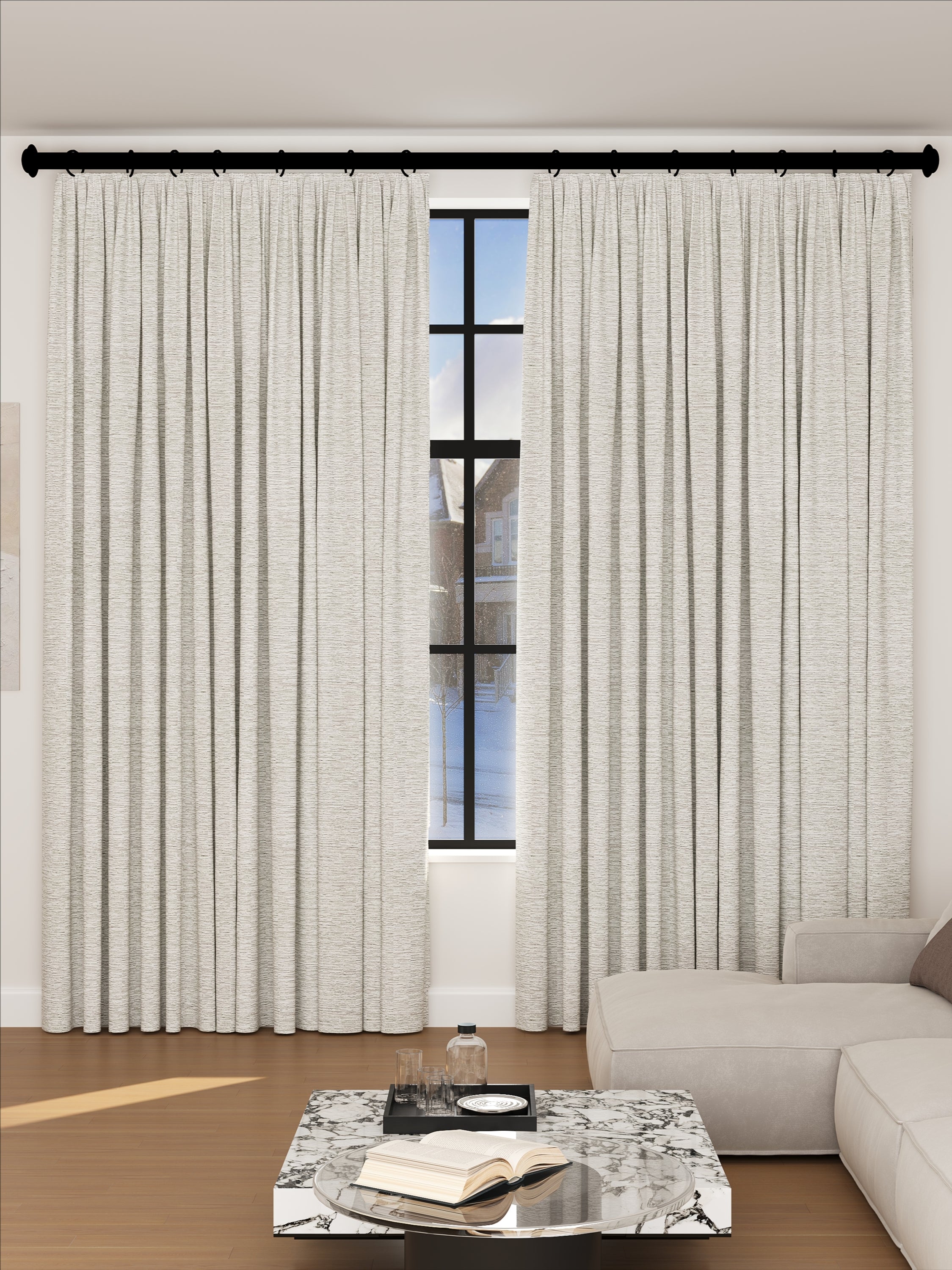 Waterflow Gray Drape