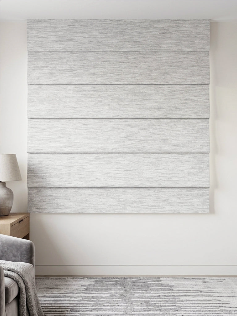 Waterflow Gray Roman Shade