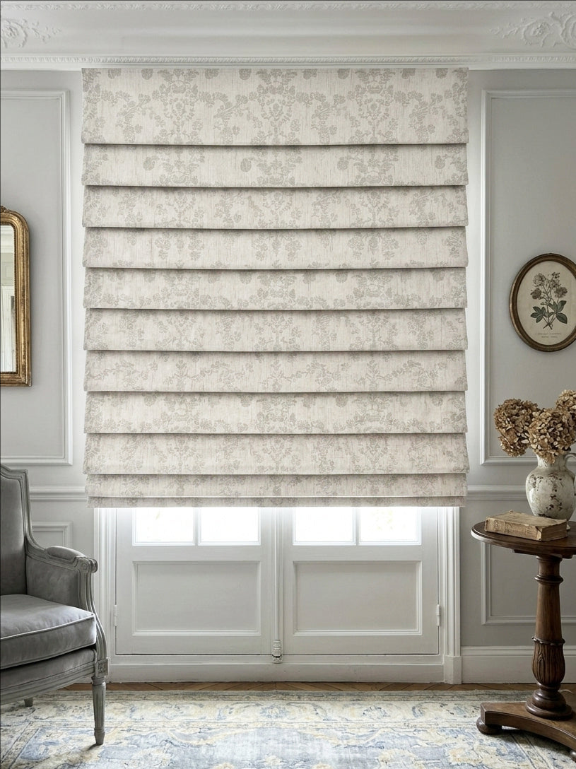 Flower Pearl Roman Shade