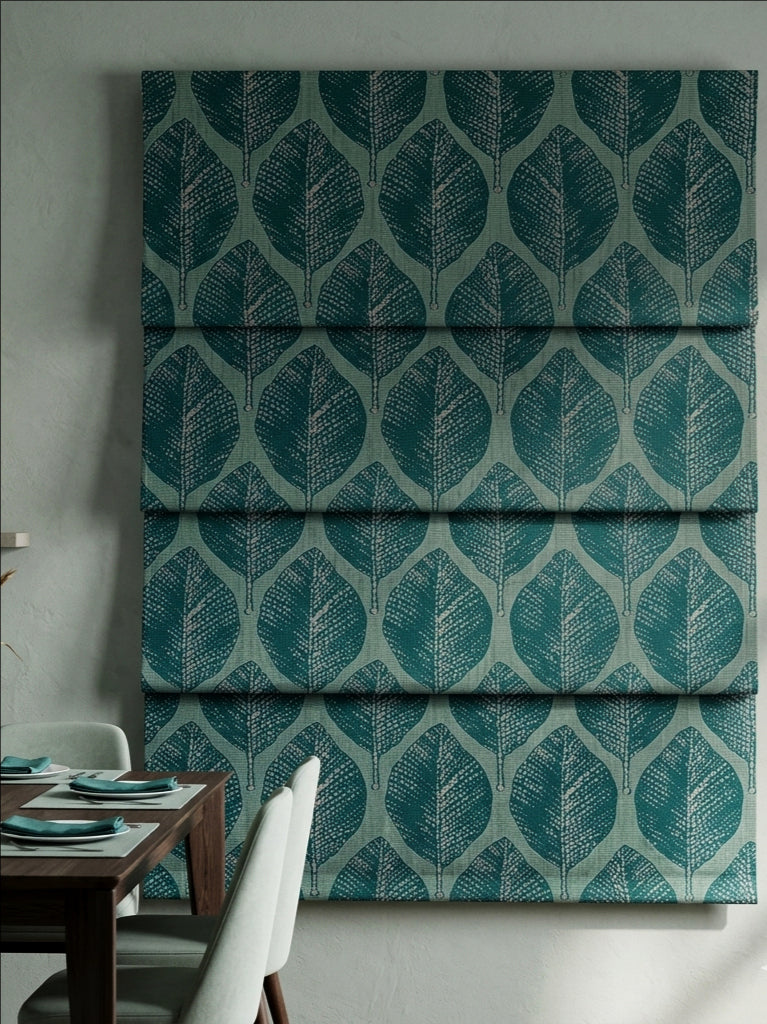 Wax Leaves Emerald Roman Shade