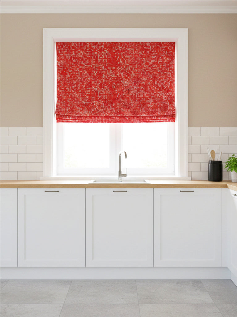 Studio54 Red Roman Shade– Custom-Made Elegance for Stylish Window ...
