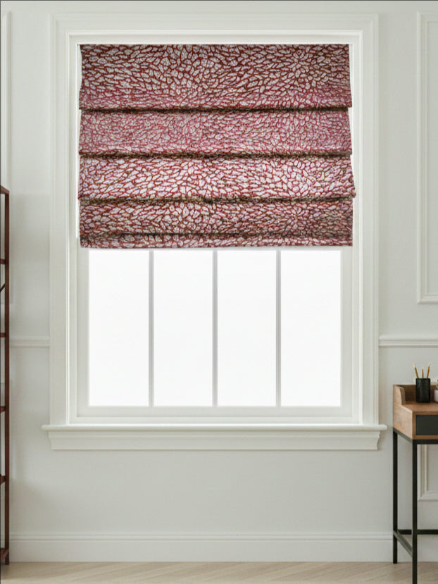 Nightclub Red Roman Shade