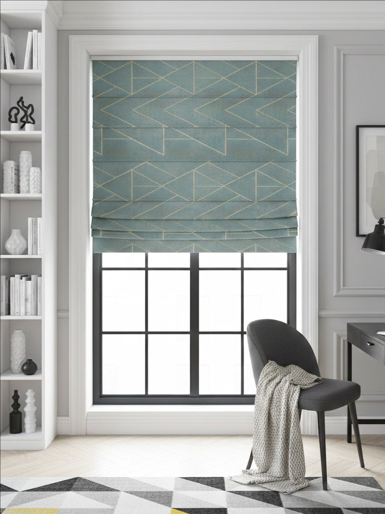 Niger Ice Blue Roman Shade