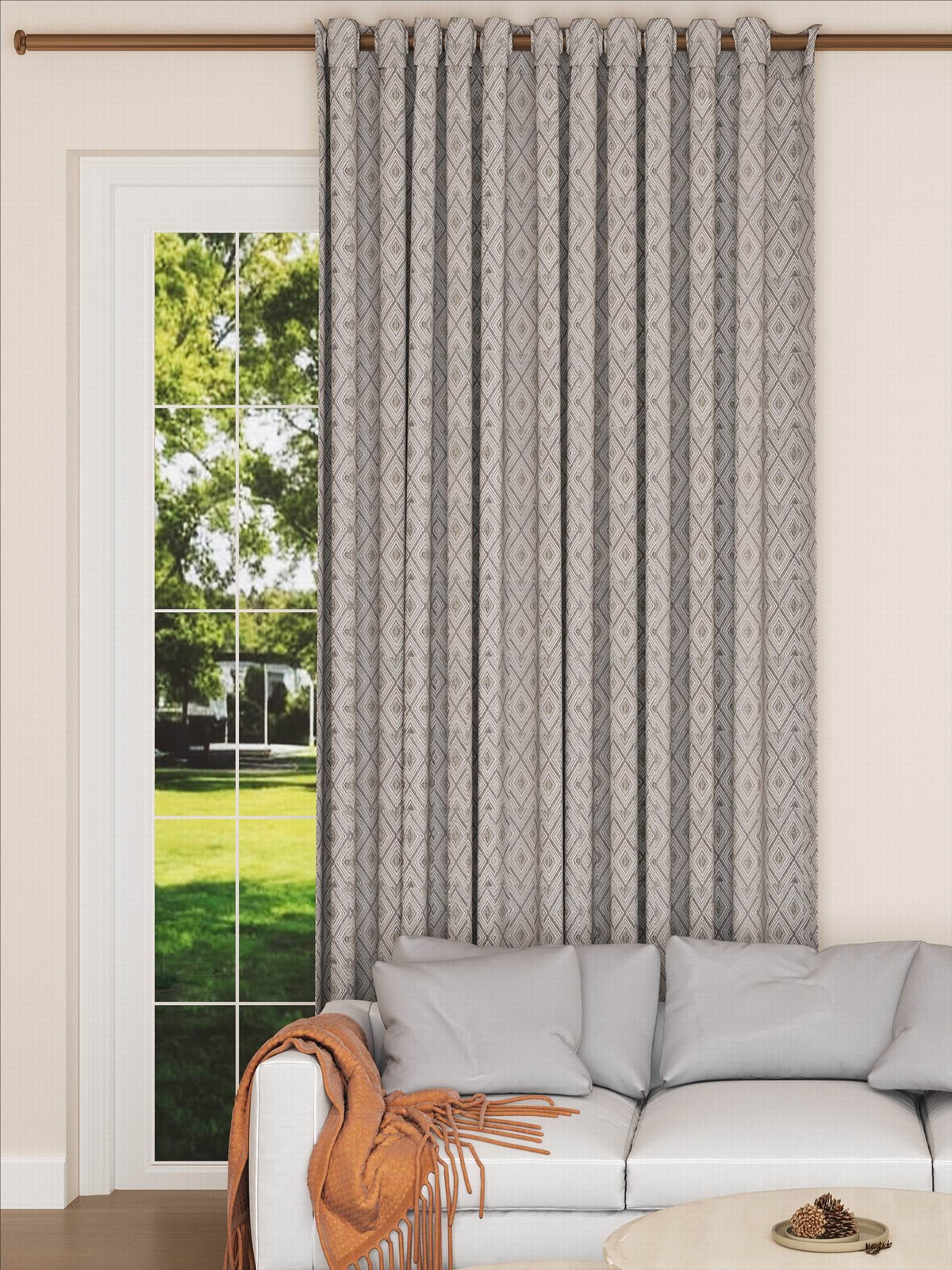 Shop Elegant Mali Grey Drape Custom-Made Drape by SAGcustomcurtains.com ...
