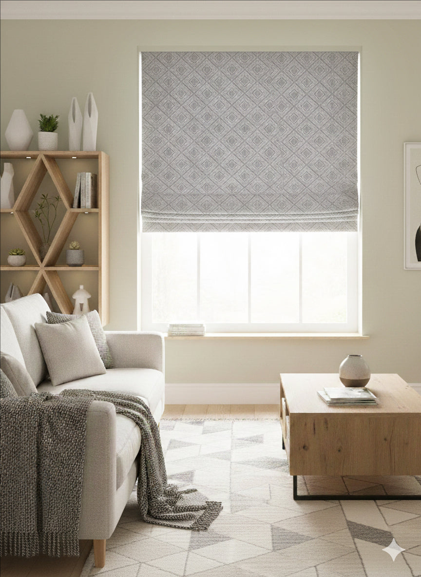 Mali Grey Roman Shade