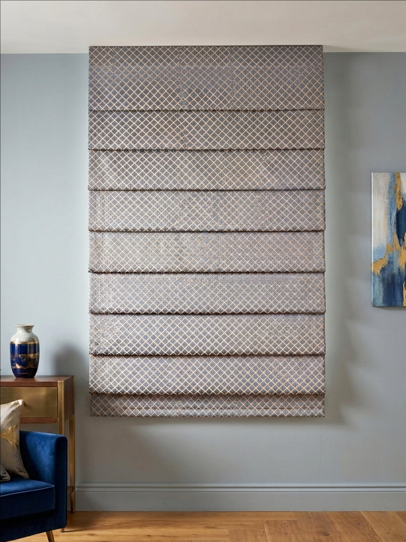 Howard Steel Blue Roman Shade