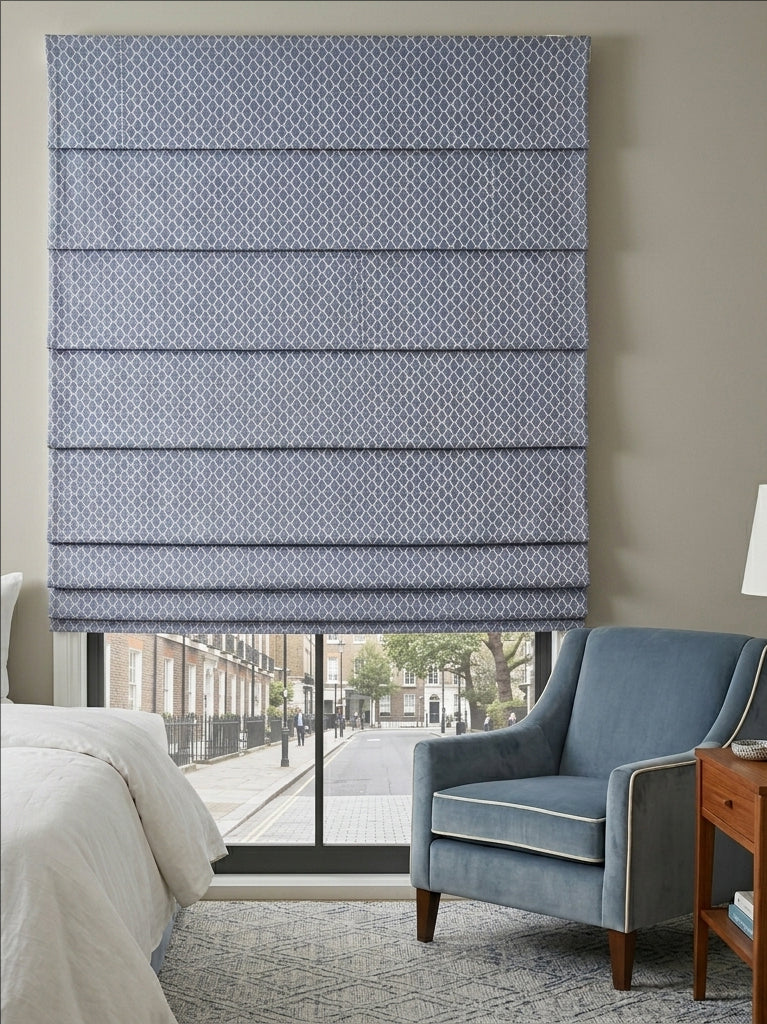 San Marco Blue Roman Shade