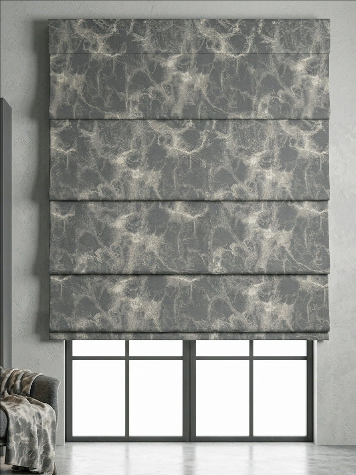 Gaia Steel Blue Roman Shade