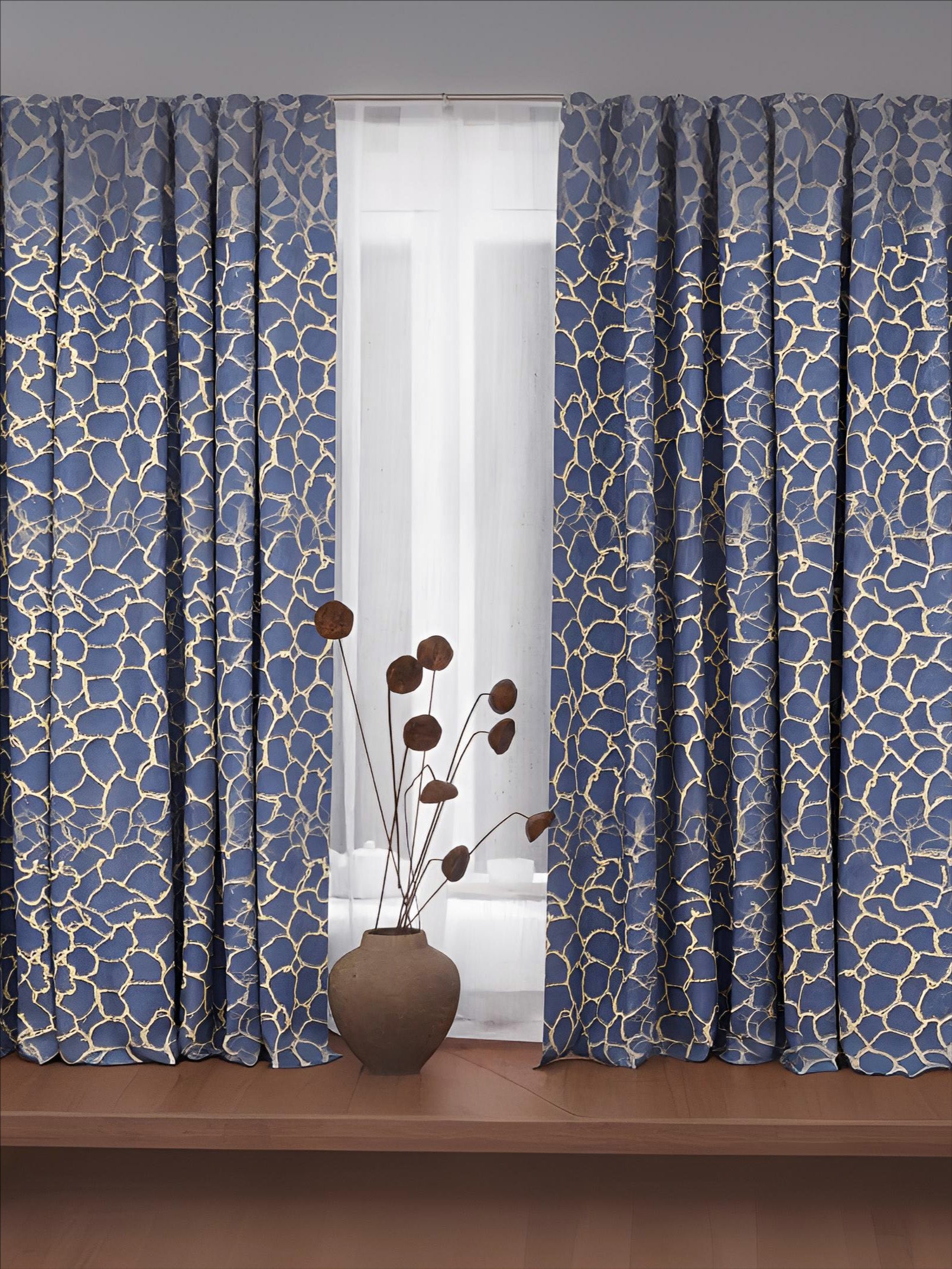 Tombouctou Steel Blue Drape