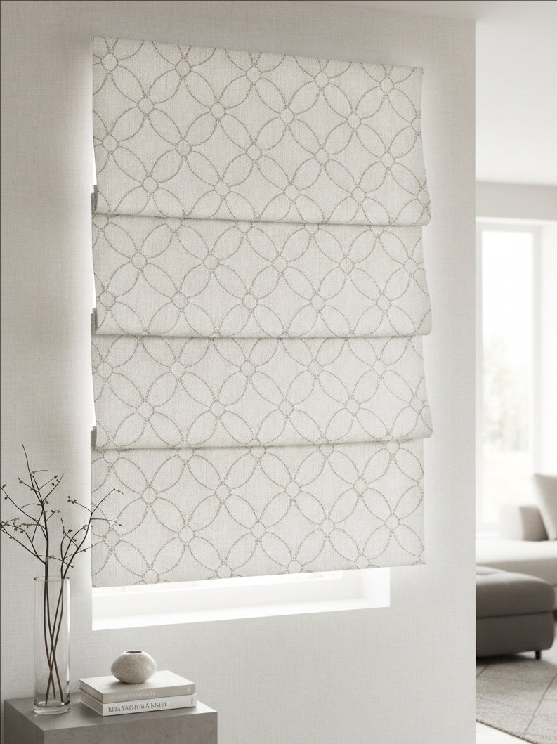 Padoue Silver Roman Shade