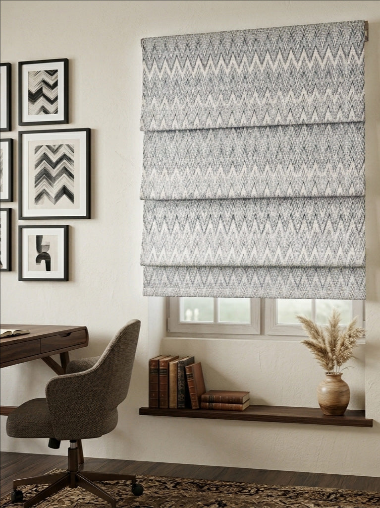 Fiction Silver Roman Shade