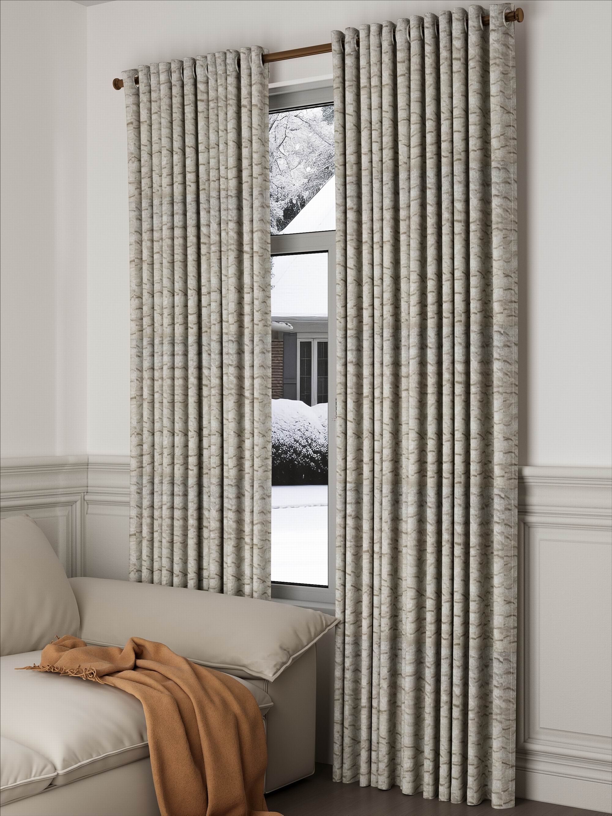 Water Curve Light Brown Drape