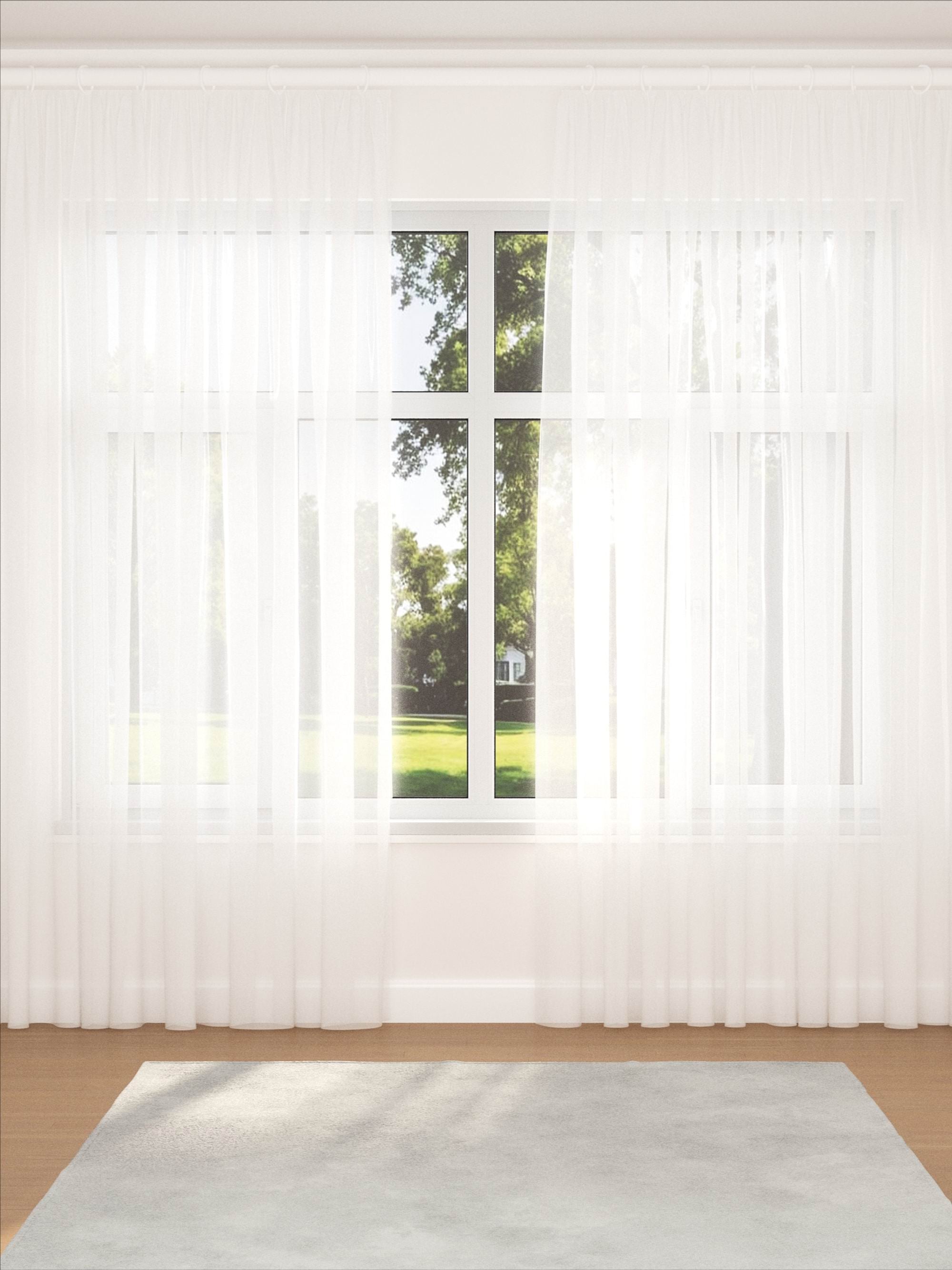 Linen Classic White Sheer