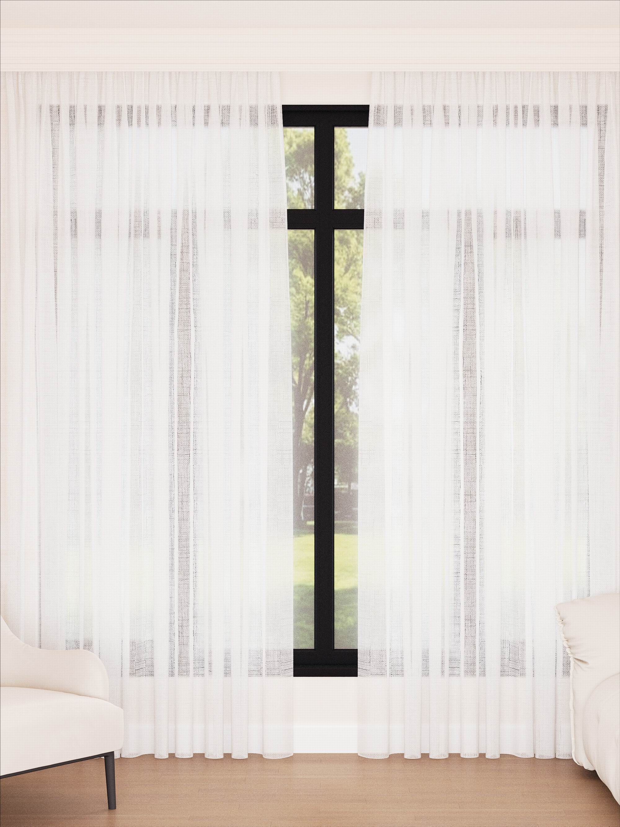 Linen Heymann White Sheer