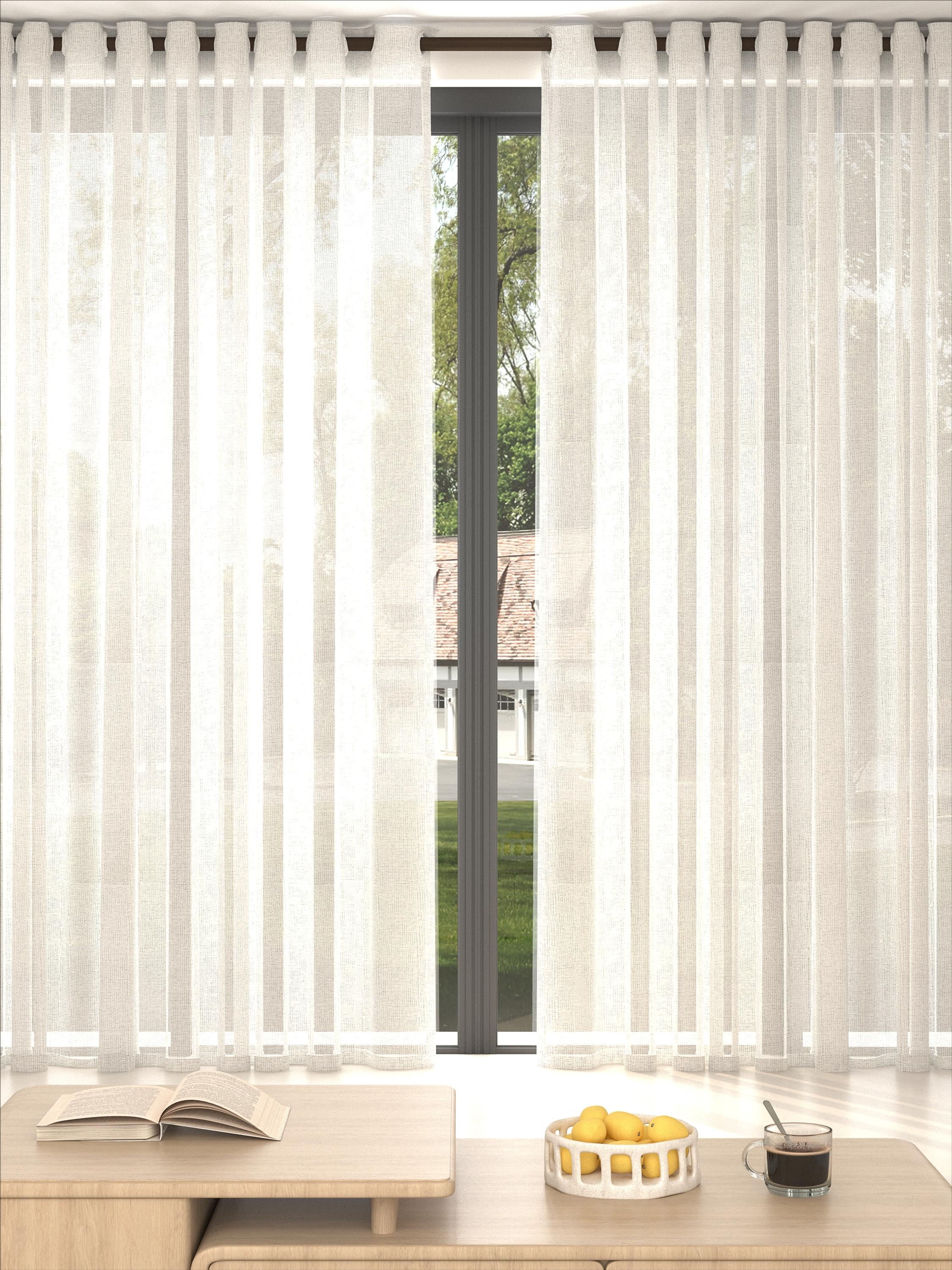 Linen Soft Classic Sand Beige Sheer