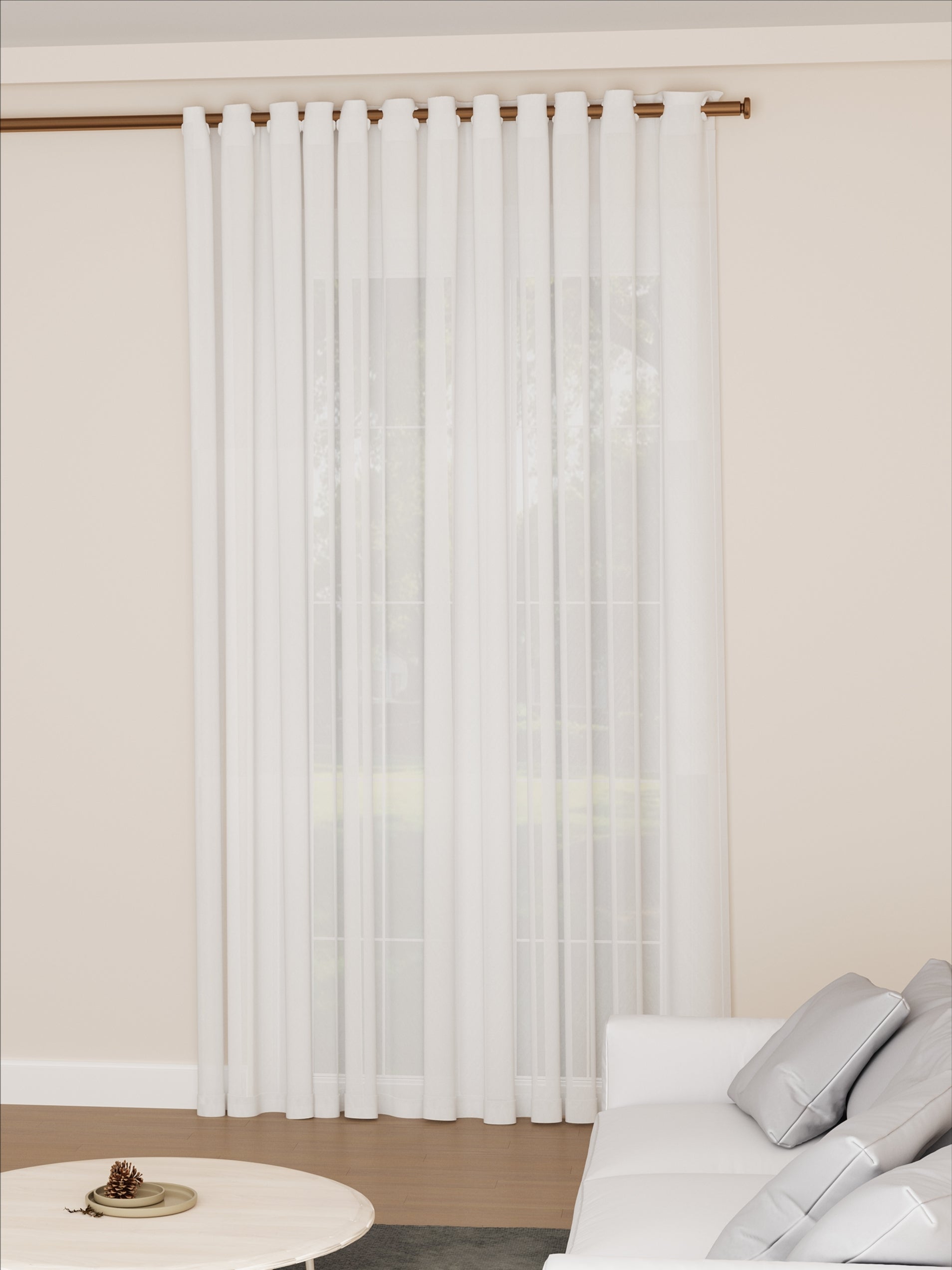 Diamond White Triangle Sheer