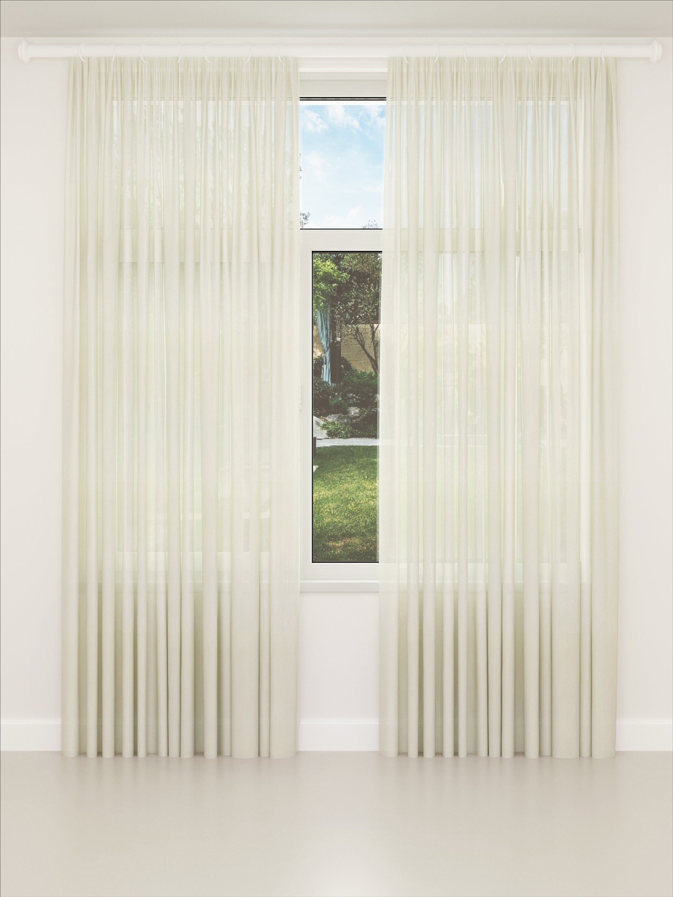 Cream Twig Wave Sheer