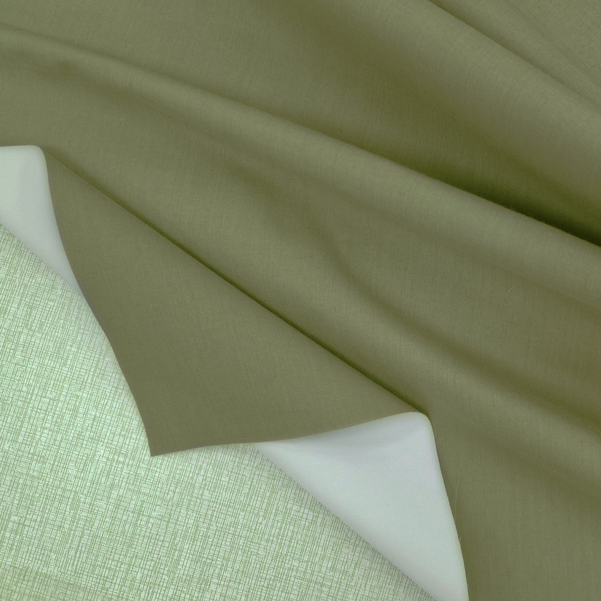 Khaki Brown Cotton Blackout Curtains