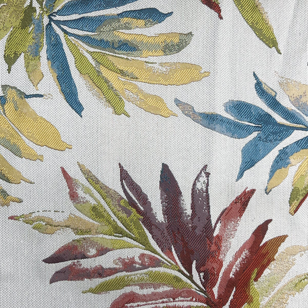 Leaves Red Jacquard Valance