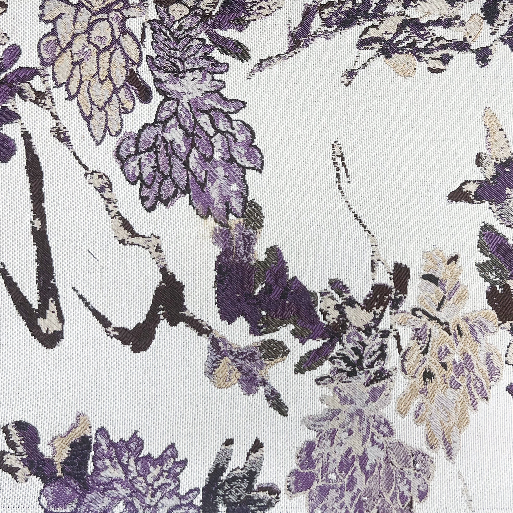 Tree Purple Jacquard Drape