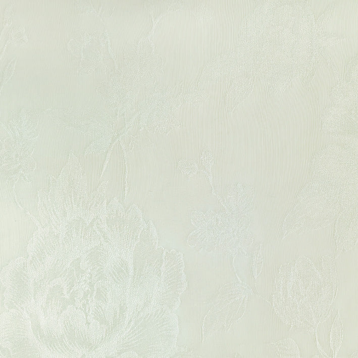 Ivory Peony Embossed Sheer