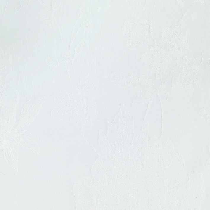 Silk White Peony Embossed Sheer