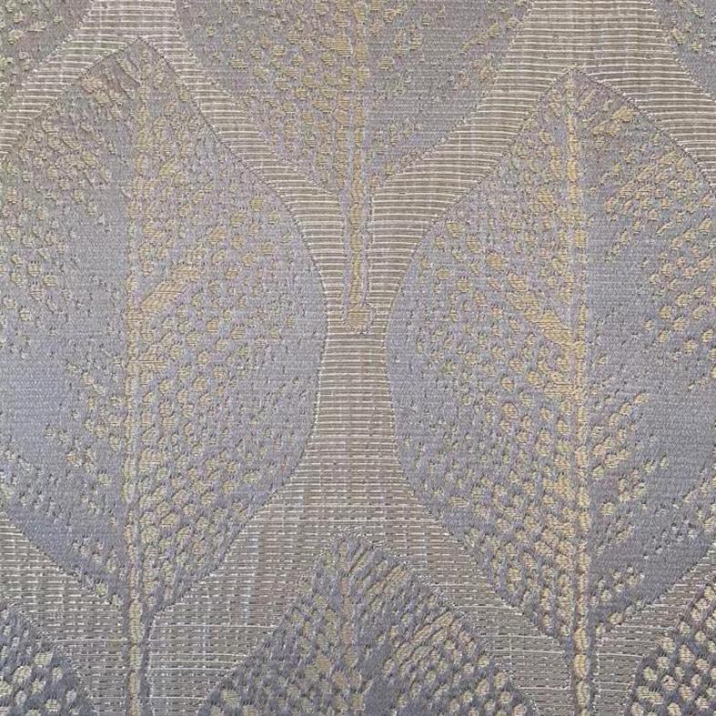 Wax Leaves Light Grey Valance