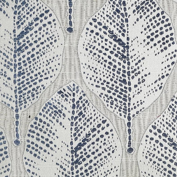 Wax Leaves Blue Valance